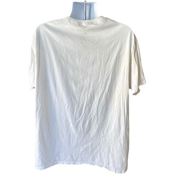 Disney Mickey Mouse Square Graphic Tee White XL Crewneck Unisex Streetwear - Picture 2 of 6